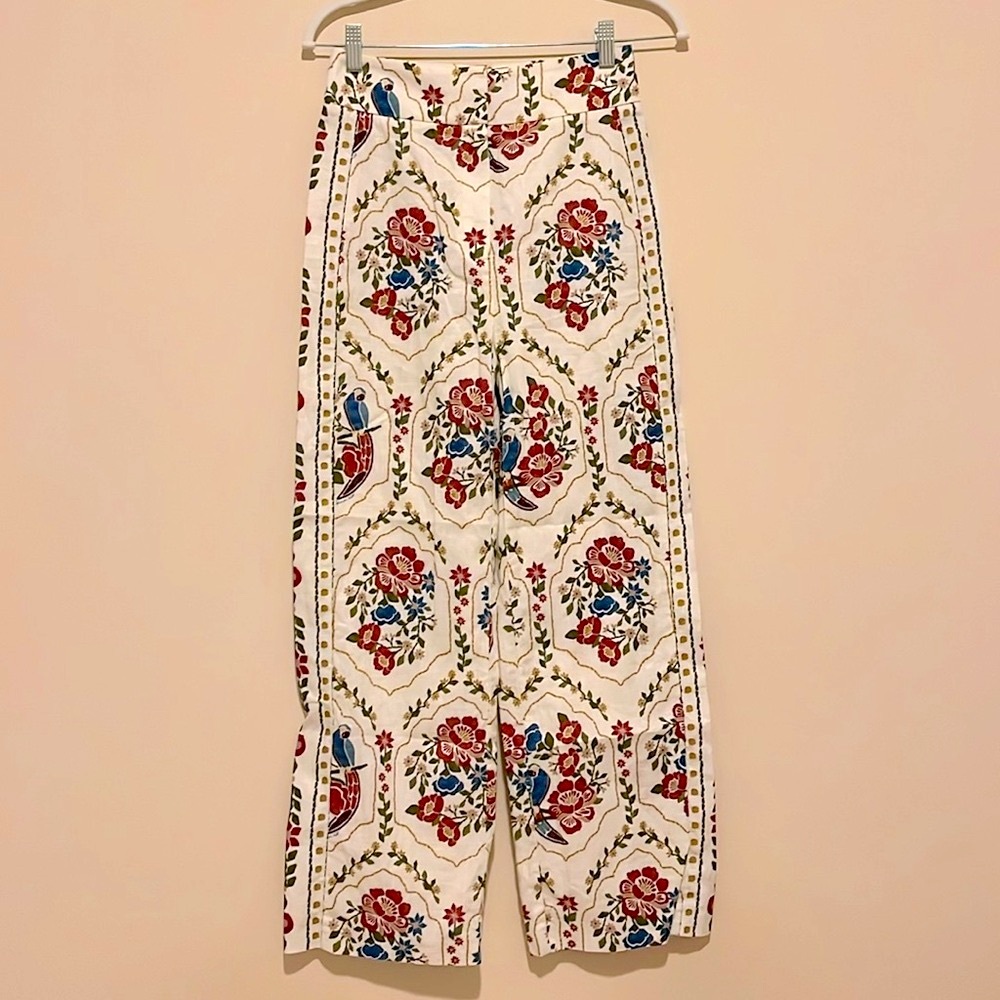 SÉZANE X FARM RIO TIAGO PANTS Jardim Romântico SIZE 34FR / 36IT / XS